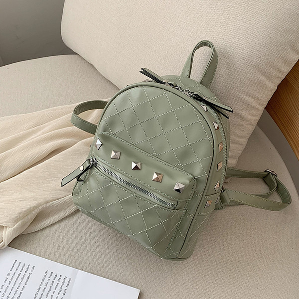 Rucsac modern de dama cu decor metan in patru culori