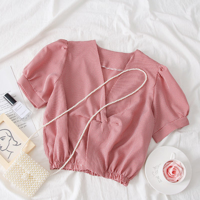 Bluza de dama model nou cu decolteu in V in mai multe culori