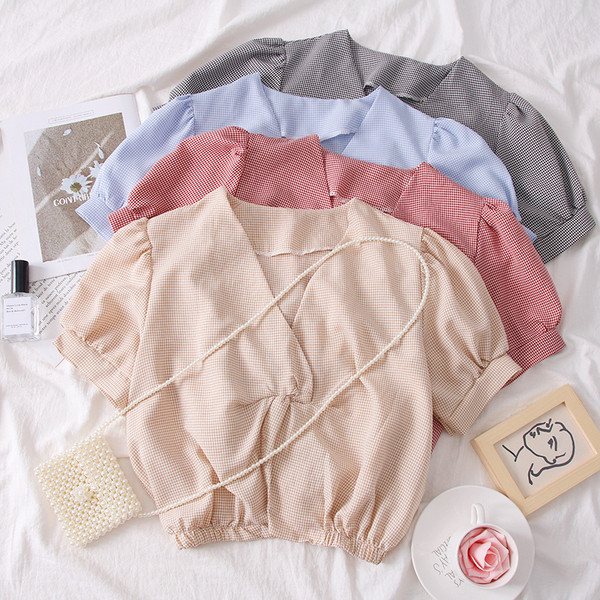 Bluza de dama model nou cu decolteu in V in mai multe culori