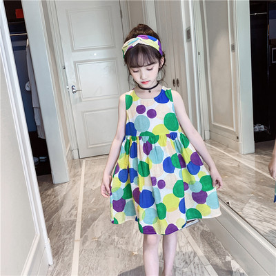 Rochie actuala pentru copii cu buline - model croiat