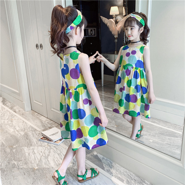 Rochie actuala pentru copii cu buline - model croiat