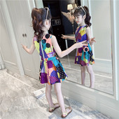 Set modern pentru copii cu motive geometrice pentru fete