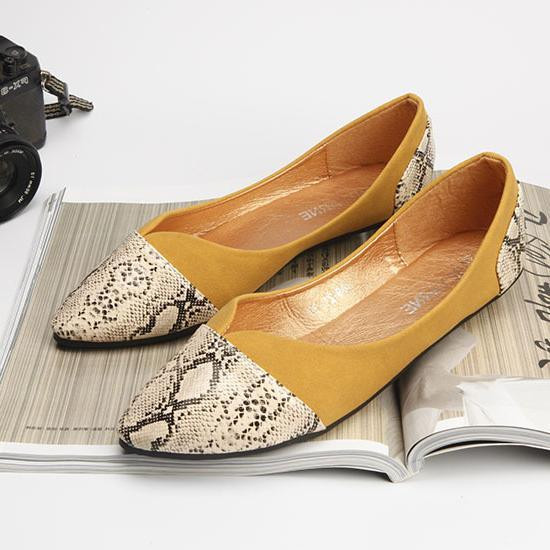 Дамски ежедневни обувки от еко кожа с животински принт в няколко цвята