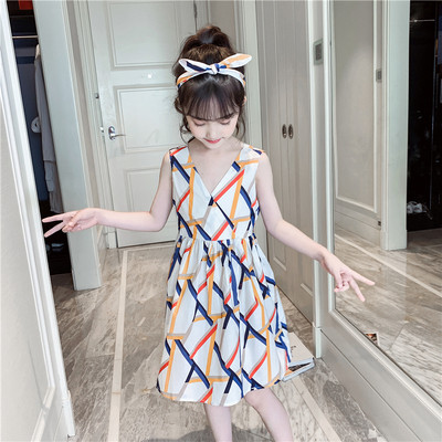 Rochie eleganta pentru copii pentru fete - model decupat in alb cu panglica