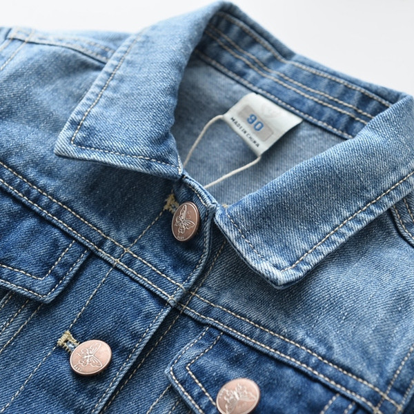 Geaca moderna pentru copii pentru fete in albastru