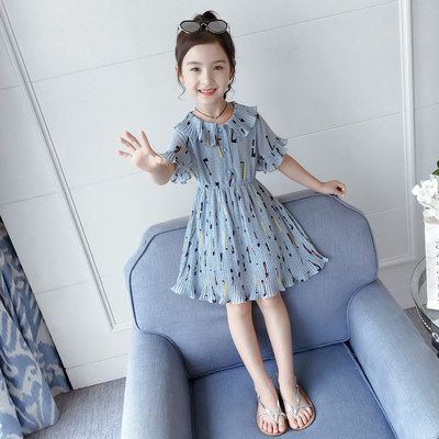 Rochie actuala pentru copii in doua culori cu buline