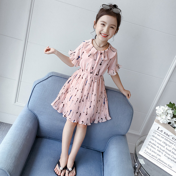 Rochie actuala pentru copii in doua culori cu buline