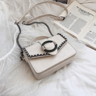 Geanta de dama moderna cu element metalic in mai multe culori