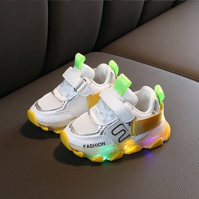 Adidași luminoși pentru copii în trei culori pentru fete