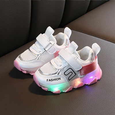 Adidași luminoși pentru copii în trei culori pentru fete