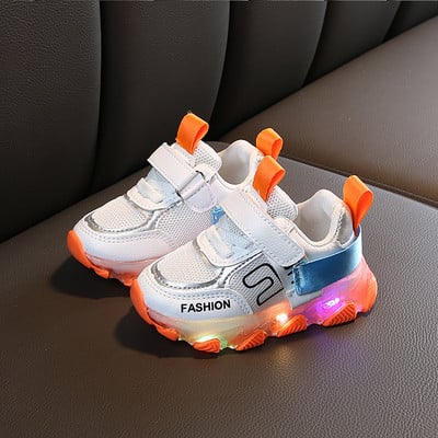 Adidași luminoși pentru copii în trei culori pentru fete