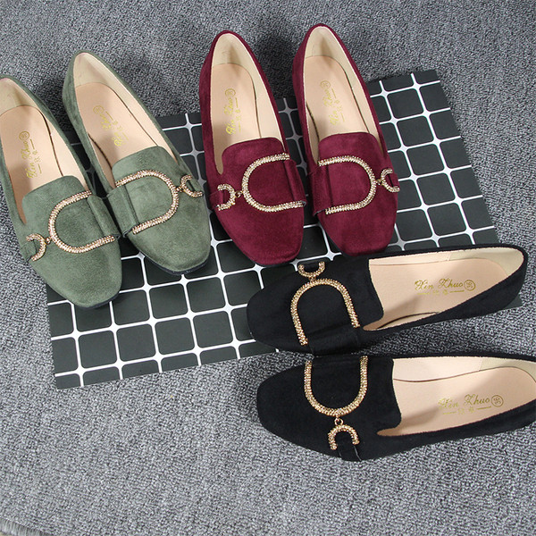 Pantofi casual dama din piele intoarsa ecologica cu element metalic in mai multe culori