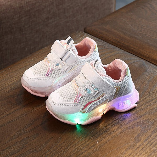 Tenisi luminoși pentru copii pentru fete - în trei culori