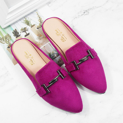 Γυναικείες παντόφλες με μεταλλικό στοιχείο σε πολλά χρώματα