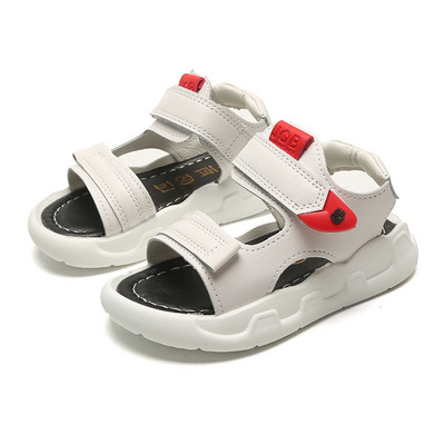 Sandale pentru copii alb si negru pentru baieti