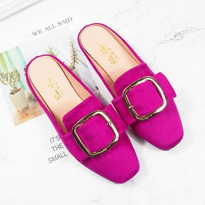 Γυναικείες παντόφλες με οικολογική σουέτ σε διάφορα χρώματα