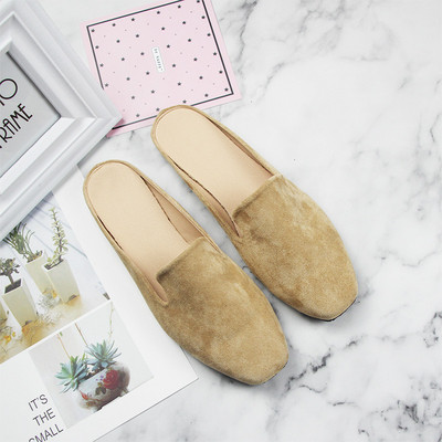 Γυναικεία casual eco suede παντόφλες σε τρία χρώματα