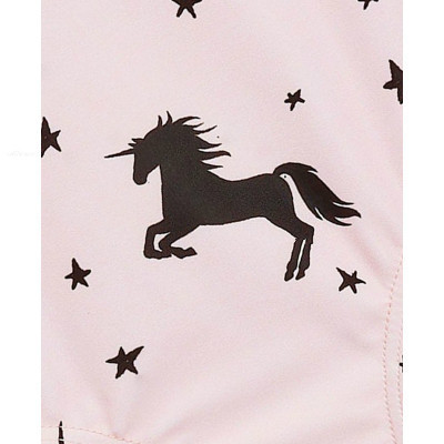 Costum de baie intreg pentru copii cu bretele late in culoarea roz