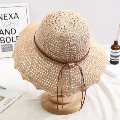 Palarie de vara dama cu element de legatura in mai multe culori