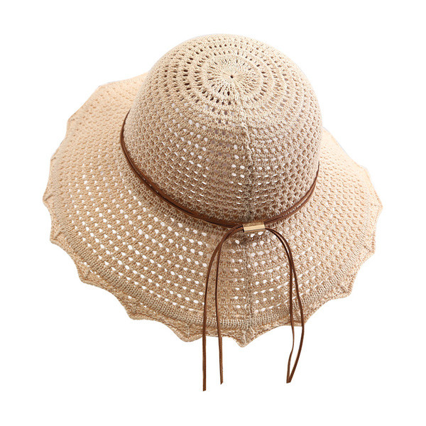 Palarie de vara dama cu element de legatura in mai multe culori