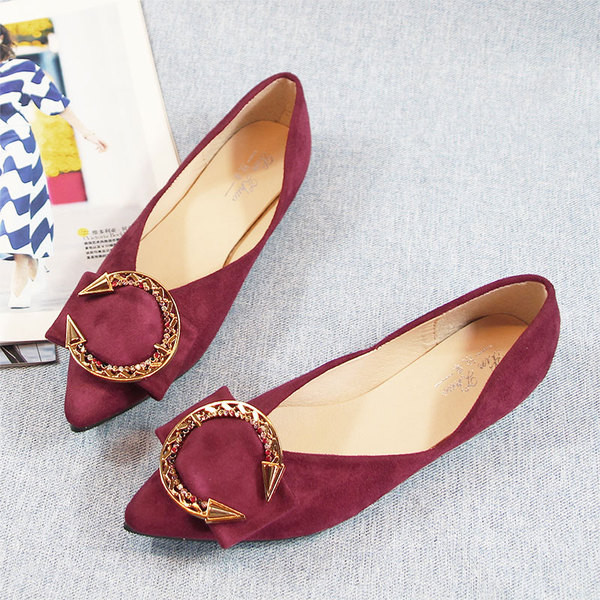 Mocasini casual dama din piele intoarsa ecologica cu catarama cu pietre in trei culori