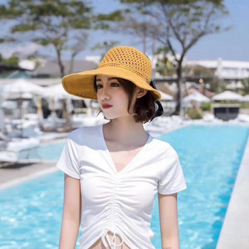 Palarie de dama cu panglica in mai multe culori diferite