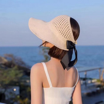 Palarie de dama cu panglica in mai multe culori diferite