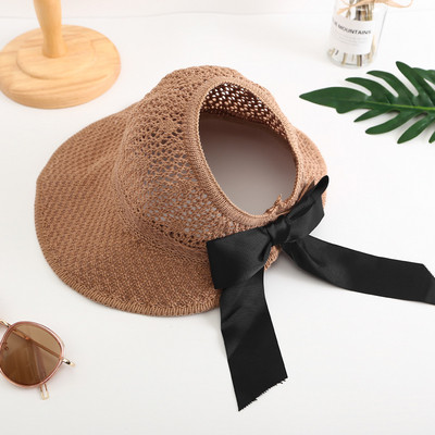 Palarie de dama cu panglica in mai multe culori diferite