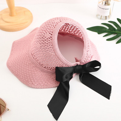 Palarie de dama cu panglica in mai multe culori diferite