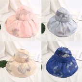 Palarie moderna de dama cu model floral in mai multe culori