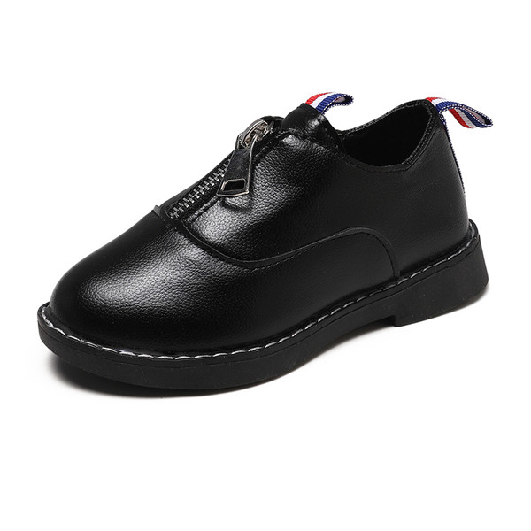 Pantofi moderni pentru copii pentru fete - în alb și negru