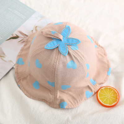 Детска шапка за момичета с 3D-елемент в няколко цвята