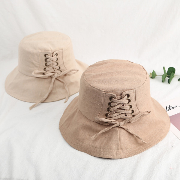 Palarie casual dama cu cravate in mai multe culori