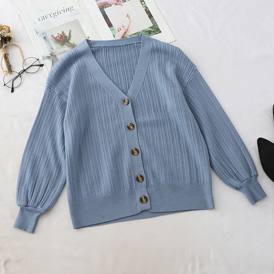 Cardigan casual dama cu nasturi in diferite culori