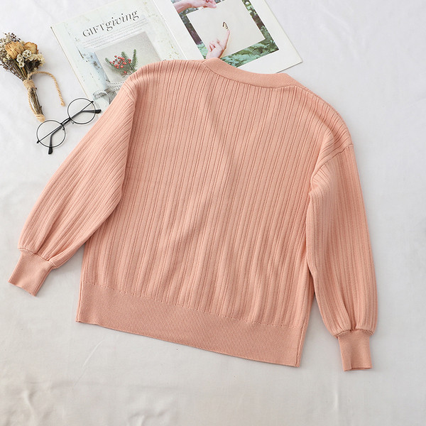 Cardigan casual dama cu nasturi in diferite culori