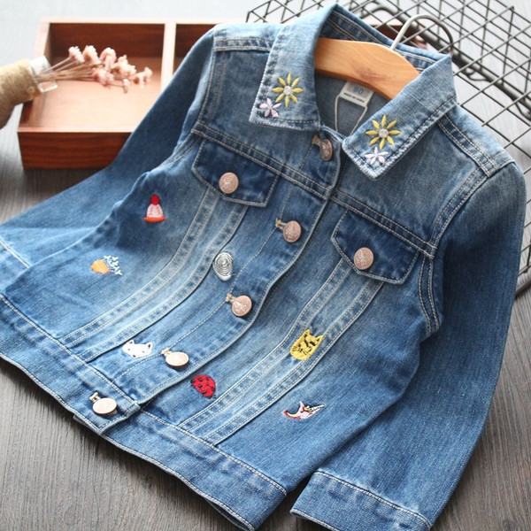 Geaca de copii stil nou model pentru fete in albastru