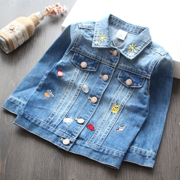 Geaca de copii stil nou model pentru fete in albastru