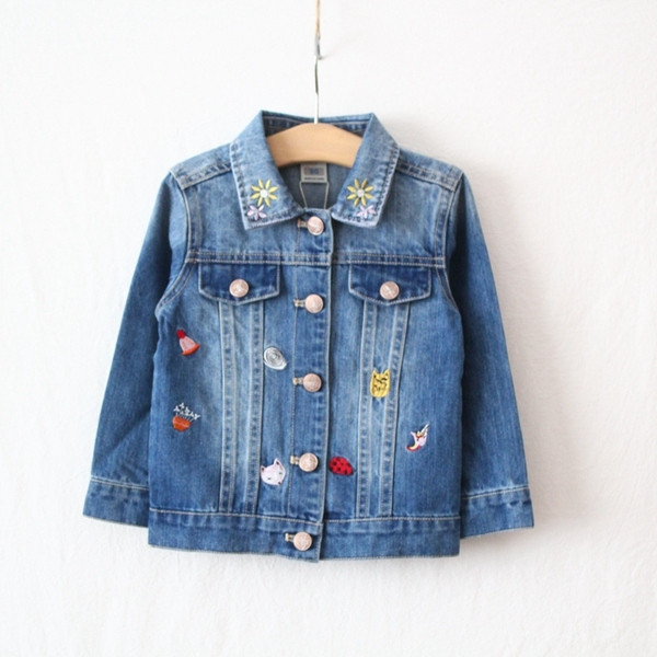 Geaca de copii stil nou model pentru fete in albastru