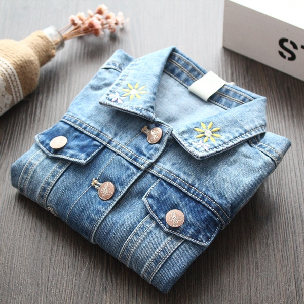 Geaca de copii stil nou model pentru fete in albastru