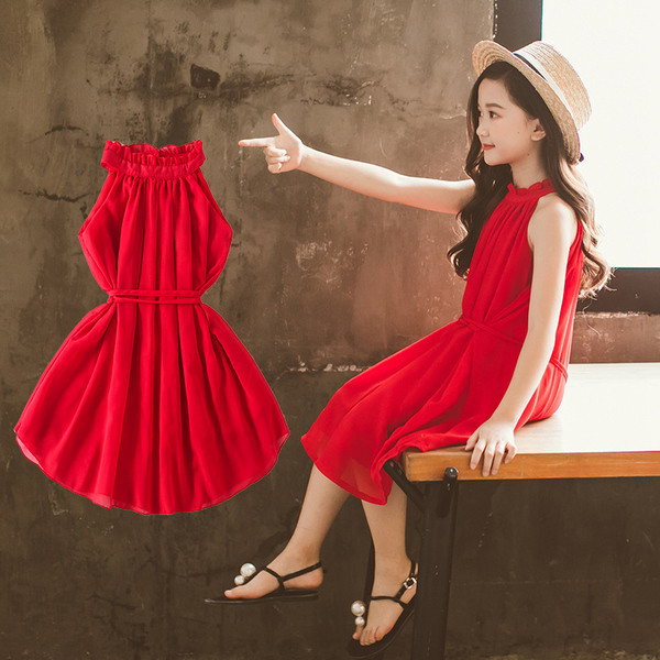 Stílusos gyerekruha lányoknak piros színben