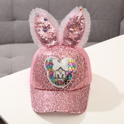 Pălărie modernă pentru copii cu element 3D și paiete