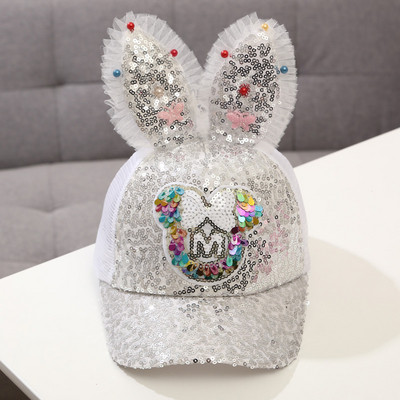 Pălărie modernă pentru copii cu element 3D și paiete