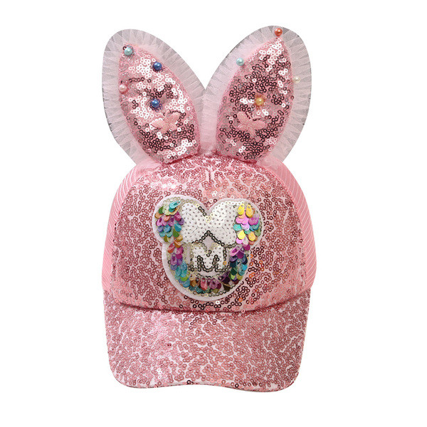 Pălărie modernă pentru copii cu element 3D și paiete