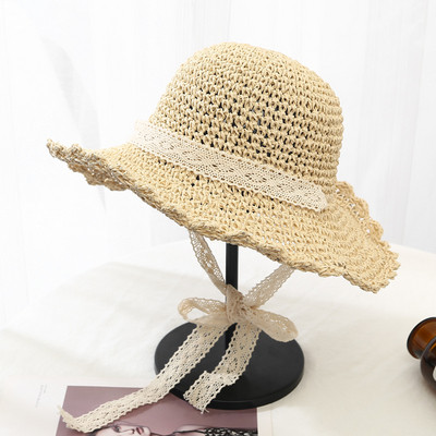 Palarie de plaja dama in doua culori