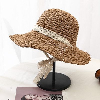 Palarie de plaja dama in doua culori