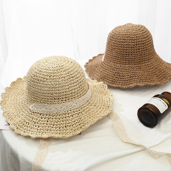 Palarie de plaja dama in doua culori