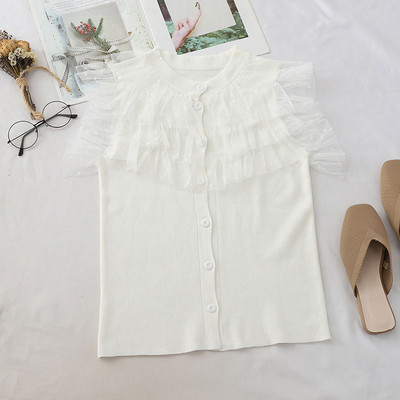 Cămașă elegantă de vară de damă cu decolteu O în mai multe culori