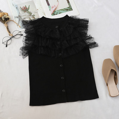 Cămașă elegantă de vară de damă cu decolteu O în mai multe culori