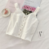 Maieu scurt de damă elegant, cu nasturi albi