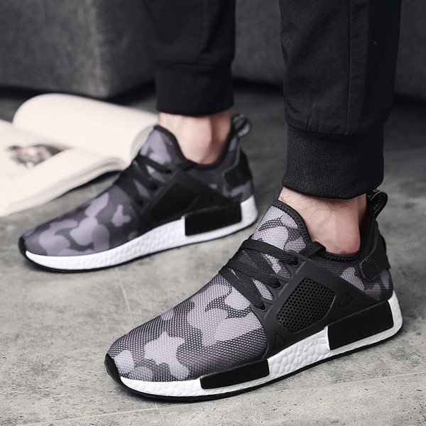 Adidasi barbati cu model camuflaj sireturi - doua modele